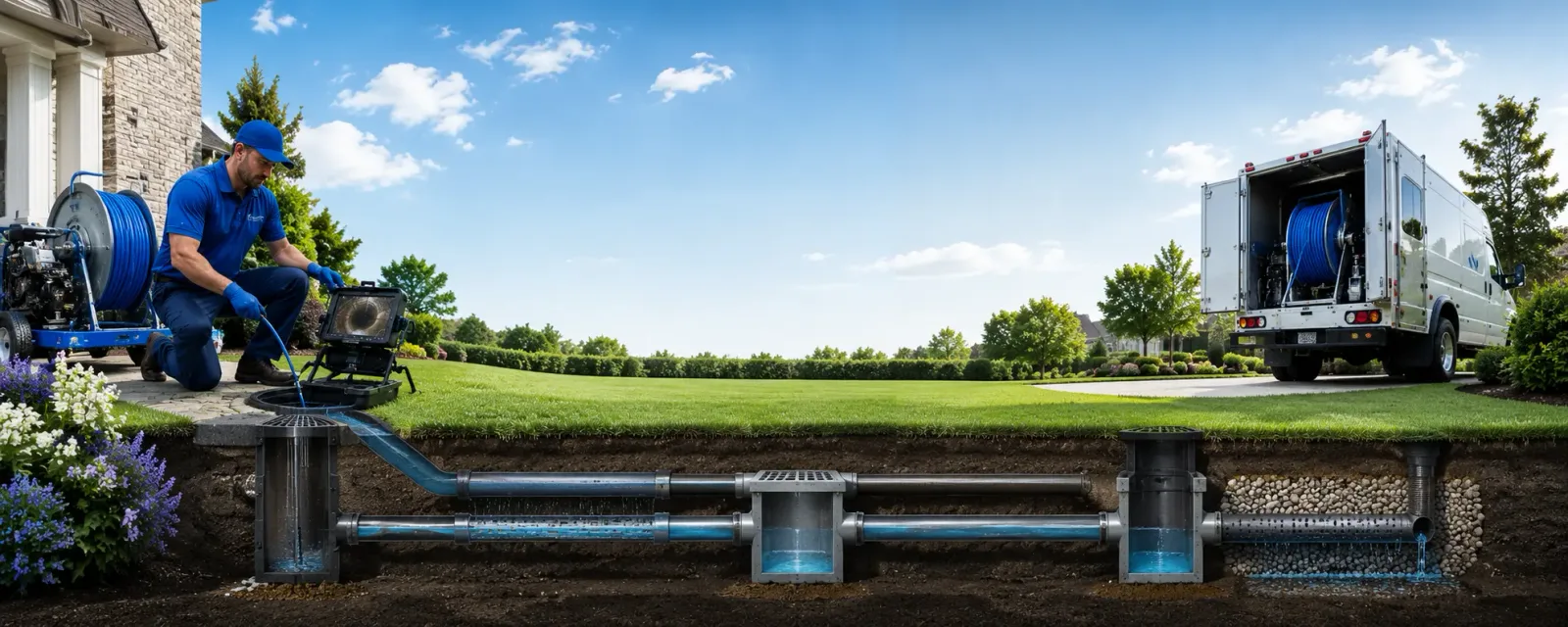 Outdoor drain cleaning information for Pewamo, MI